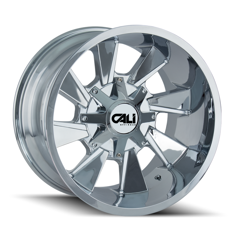 Cali Off-Road - DISTORTED - Chrome - CHROME - 20" x 9", 0 Offset, 5x127/139.7 (Bolt Pattern), 87mm HUB