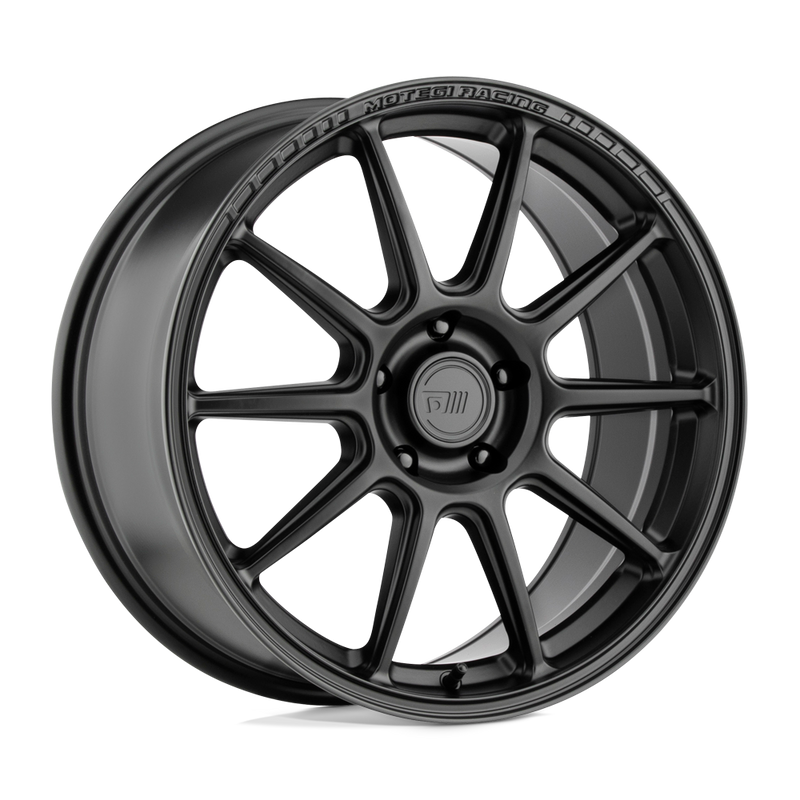 Motegi - MR140 SS10 - Black - SATIN BLACK - 17" x 7", 38 Offset, 5x114.3 (Bolt Pattern), 72.6mm HUB