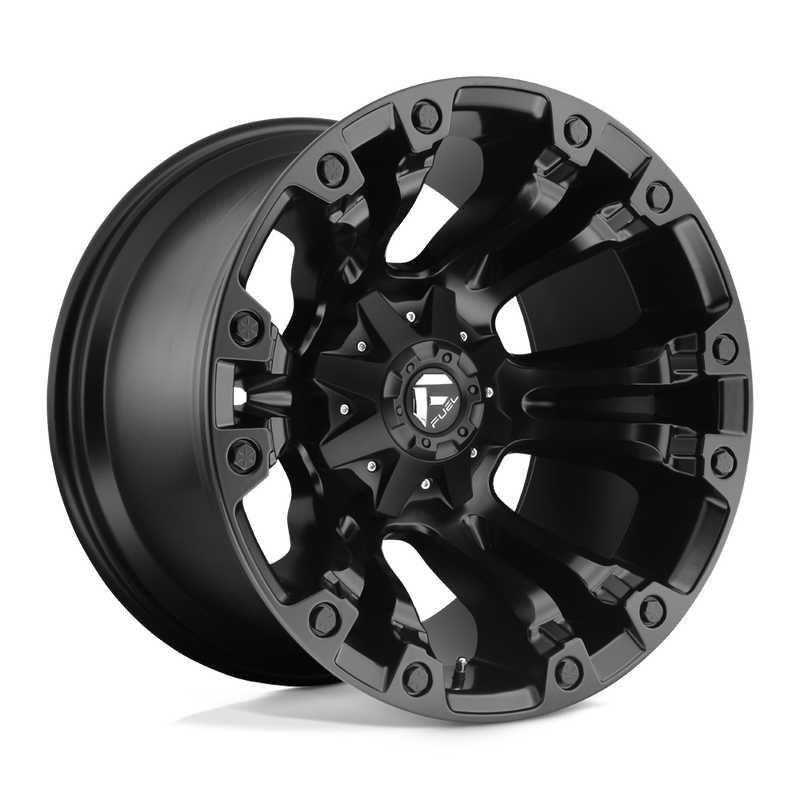 Fuel - D560 VAPOR - Black - MATTE BLACK - 20" x 12", -44 Offset, 6x135/139.7 (Bolt Pattern), 106.1mm HUB