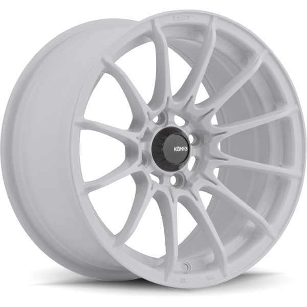 Konig - Dial In - White - Gloss White - 15" x 7", 35 Offset, 4x100 (Bolt Pattern), 73.1mm HUB