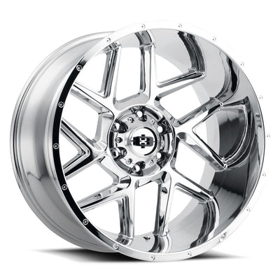 Vision Wheel Off-Road - 360 SLIVER - Chrome - Chrome - 24" x 12", -51 Offset, 8x165.1 (Bolt Pattern), 125.2mm HUB
