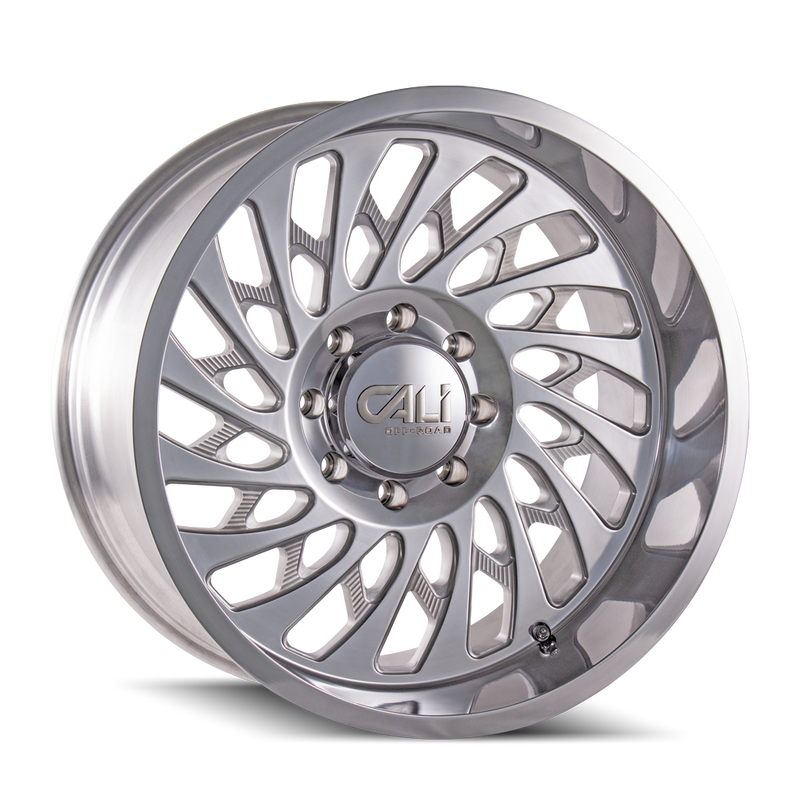 Cali Off-Road - SWITCHBACK - Chrome - POLISHED - 20" x 12", -51 Offset, 8x180 (Bolt Pattern), 124.1mm HUB