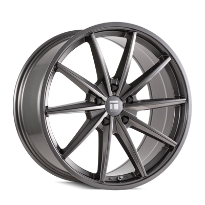 Touren - TF02 - Grey - GRAPHITE - 20" x 10", 40 Offset, 5x120 (Bolt Pattern), 72.6mm HUB