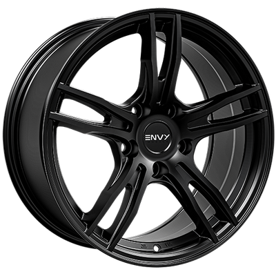 Envy Wheels - EV-5 - Black - Satin Black - 17" x 8", 40 Offset, 5x120 (Bolt Pattern), 64.1mm HUB