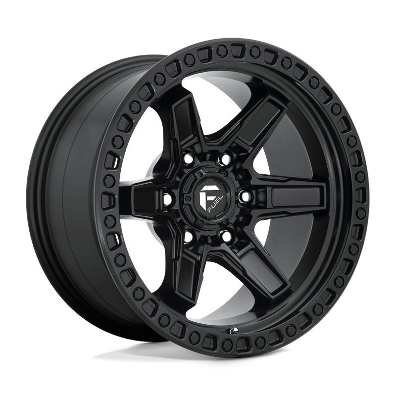 Fuel - D697 KICKER - Black - MATTE BLACK - 18" x 9", 1 Offset, 5x139.7 (Bolt Pattern), 78.1mm HUB