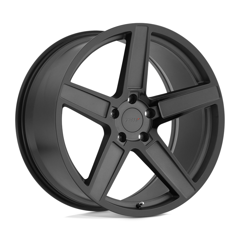 TSW Wheels - ASCENT - Gunmetal - Matte Gunmetal with Gloss Black Face - 19" x 8.5", 32 Offset, 5x112 (Bolt Pattern), 72.1mm HUB