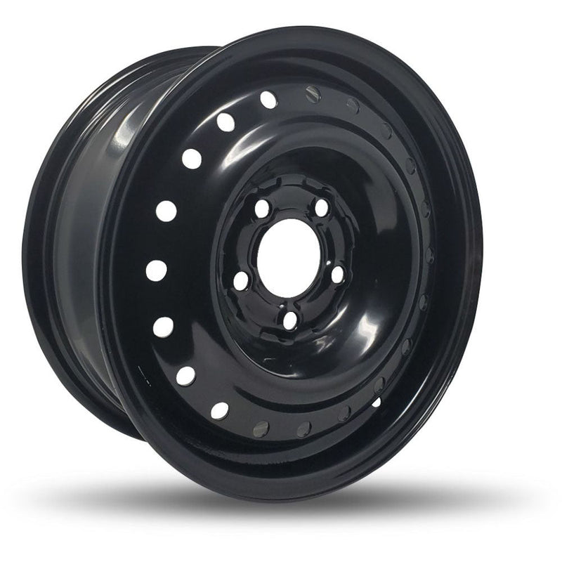 DTD - Steel - Black - Black - 15" x 6", 38.5 Offset, 5x114.3 (Bolt Pattern), 72mm HUB