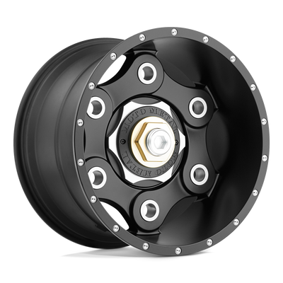 Moto Metal - MO977 LINK - Black - Satin Black - 18" x 10", -24 Offset, 6x135/139.7 (Bolt Pattern), 106.1mm HUB