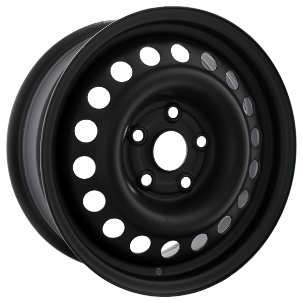 Envy Wheels - NX4 STEEL WHEEL - Black - FLAT BLACK - 15" x 6", 47 Offset, 5x112 (Bolt Pattern), 57.1mm HUB