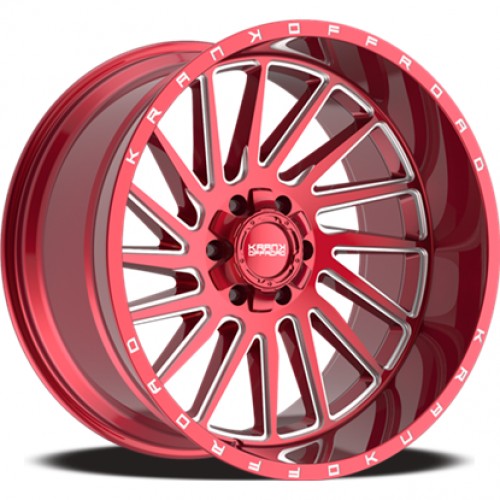 KranK Off-road - Coil - Red Clear - 22" x 12", -44 Offset, 6x135/139.7 (Bolt Pattern), 108mm HUB