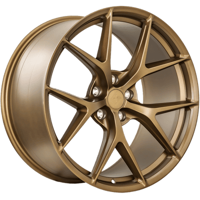 Sentali - Street SS3 - Bronze - Matte Bronze - 19" x 8.5", 35 Offset, 5x112 (Bolt pattern), 66.6mm HUB