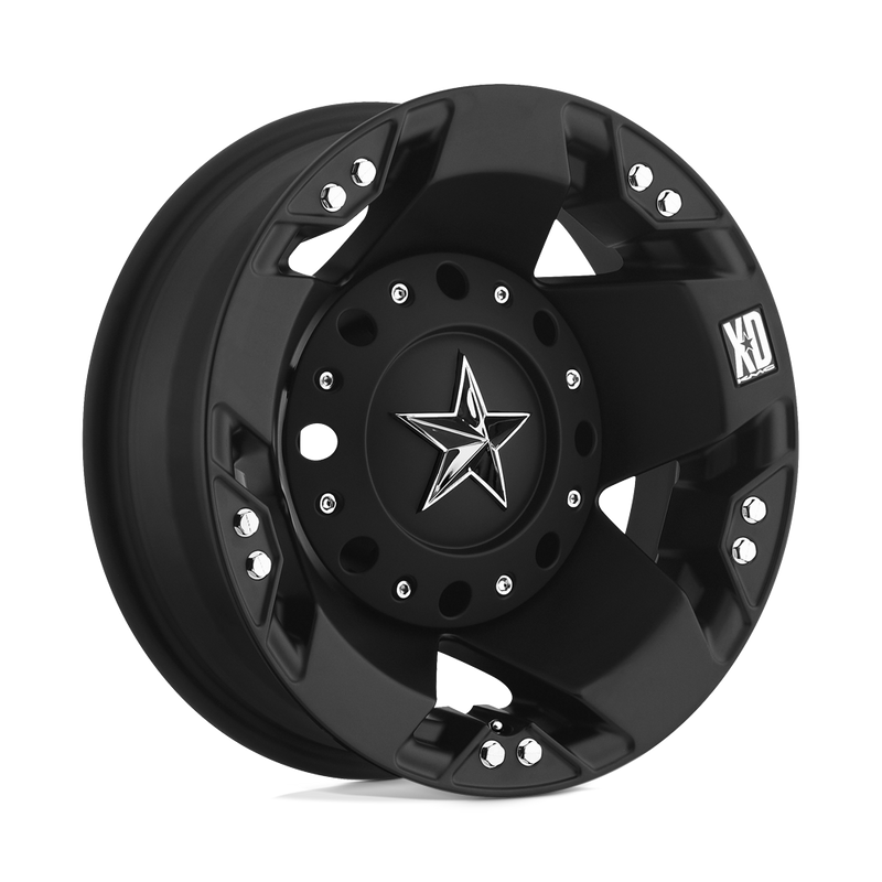 XD Series - XD775 ROCKSTAR - Black - Matte Black - 17" x 6", -134 Offset, 8x200 (Bolt Pattern), 142mm HUB