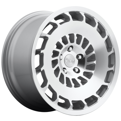 Rotiform - R135 CCV - Silver - GLOSS SILVER MACHINED - 19" x 8.5", 45 Offset, 5x112 (Bolt Pattern), 66.56mm HUB