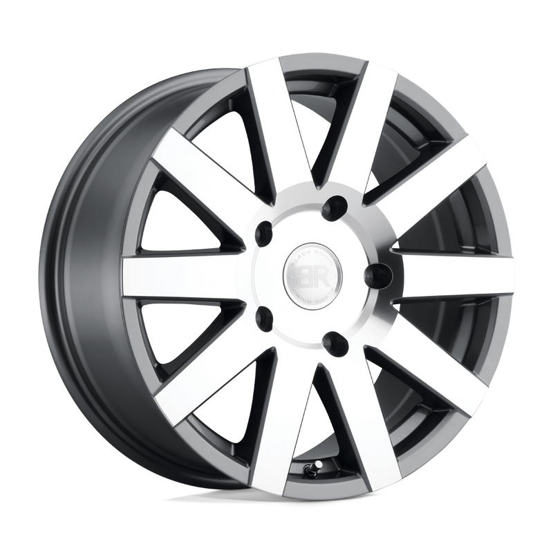 Black Rhino - JOURNEY - Gunmetal - Gloss Gunmetal with Mirror-Cut Face - 16" x 7.5", 35 Offset, 6x139.7 (Bolt Pattern), 112.1mm HUB