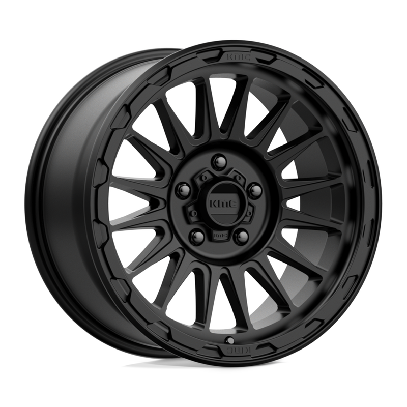 KMC Wheels - KM542 IMPACT - Black - SATIN BLACK - 18" x 9", 18 Offset, 5x150 (Bolt Pattern), 110.1mm HUB