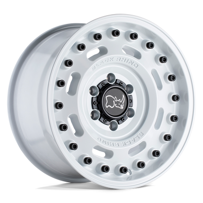 Black Rhino - AXLE - White - GLOSS WHITE - 20" x 9.5", -18 Offset, 5x127 (Bolt Pattern), 71.5mm HUB