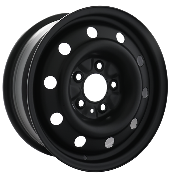 Envy Wheels - NX4 STEEL WHEEL - Black - FLAT BLACK - 15" x 6", 39 Offset, 5x114.3 (Bolt Pattern), 71.5mm HUB
