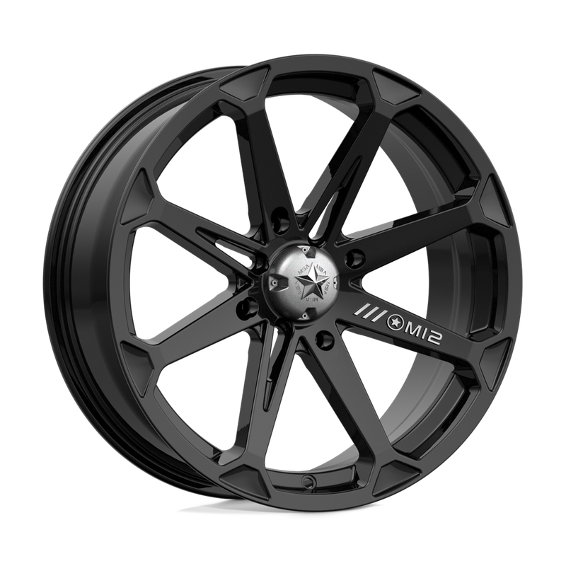 MSA Offroad Wheels - M12 DIESEL - Black - GLOSS BLACK - 18" x 7", 10 Offset, 4x137 (Bolt Pattern), 112.1mm HUB