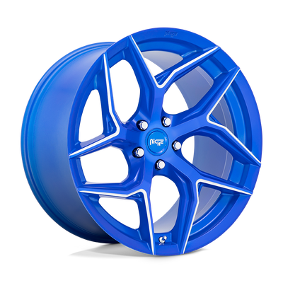 Niche - M268 TORSIONI - ANODIZED BLUE MILLED - 20" x 10.5", 40 Offset, 5x112 (Bolt Pattern), 66.6mm HUB