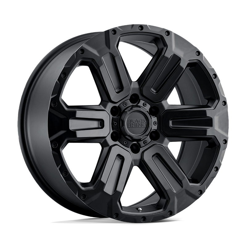 Black Rhino - WANAKA - Black - MATTE BLACK - 20" x 9", -18 Offset, 5x127 (Bolt Pattern), 71.5mm HUB