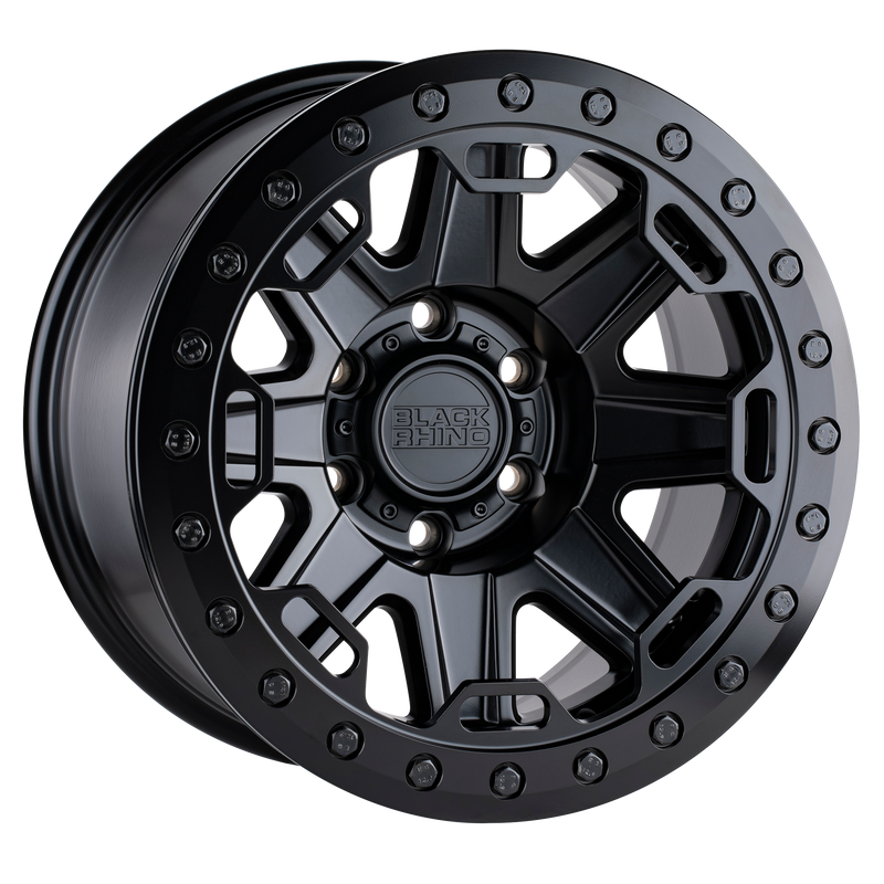 Black Rhino - RIFT BEADLOCK - Gunmetal - MATTE BLACK - 17" x 8.5", -38 Offset, 8x170 (Bolt Pattern), 125.1mm HUB