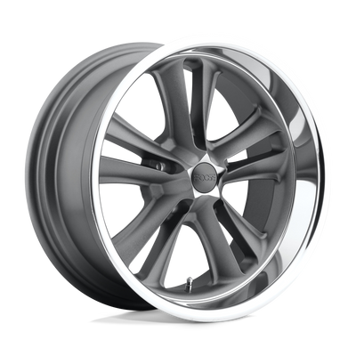 Foose - F099 KNUCKLE - Gunmetal - MATTE GUN METAL MACHINED - 18" x 8", 1 Offset, 5x120.65 (Bolt Pattern), 72.6mm HUB