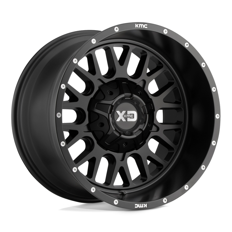 XD Series - XD842 SNARE - Black - SATIN BLACK - 20" x 9", 18 Offset, 6x114.3/139.7 (Bolt Pattern), 78.1mm HUB
