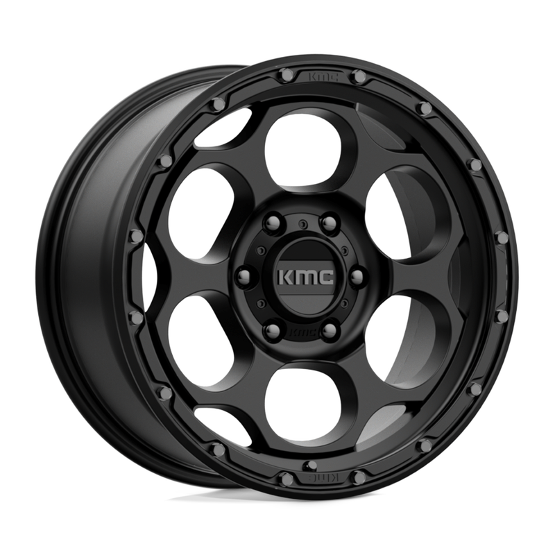 KMC Wheels - KM541 DIRTY HARRY - Black - TEXTURED BLACK - 18" x 8.5", 18 Offset, 6x139.7 (Bolt Pattern), 106.1mm HUB