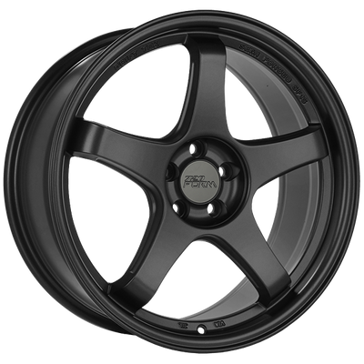 720 Form - FF6 - Black - Satin Black - 18" x 9.5", 35 Offset, 5x114.3 (Bolt Pattern), 73.1mm HUB