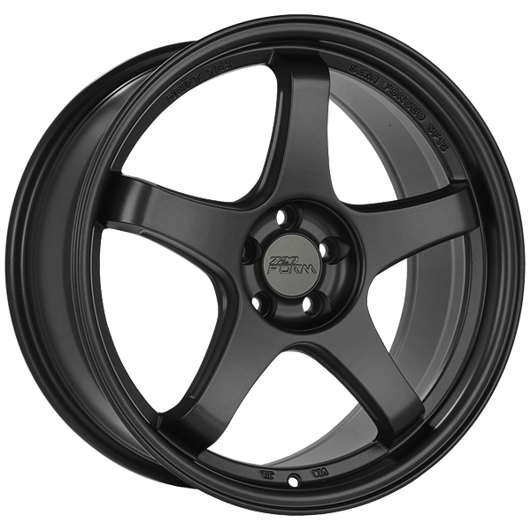 720 Form - FF6 - Black - Satin Black - 18" x 9.5", 35 Offset, 5x114.3 (Bolt Pattern), 73.1mm HUB