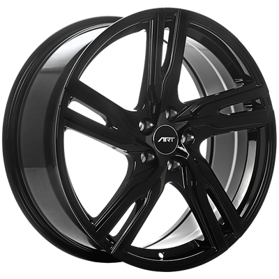 ART - Replica 218 - Black - Gloss Black - 18" x 8", 45 Offset, 5x108 (Bolt Pattern), 63.4mm HUB
