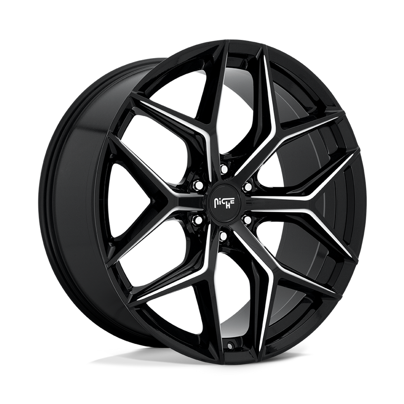 Niche - M232 VICE SUV - Black - GLOSS BLACK MILLED - 24" x 10", 30 Offset, 6x139.7 (Bolt Pattern), 106.1mm HUB