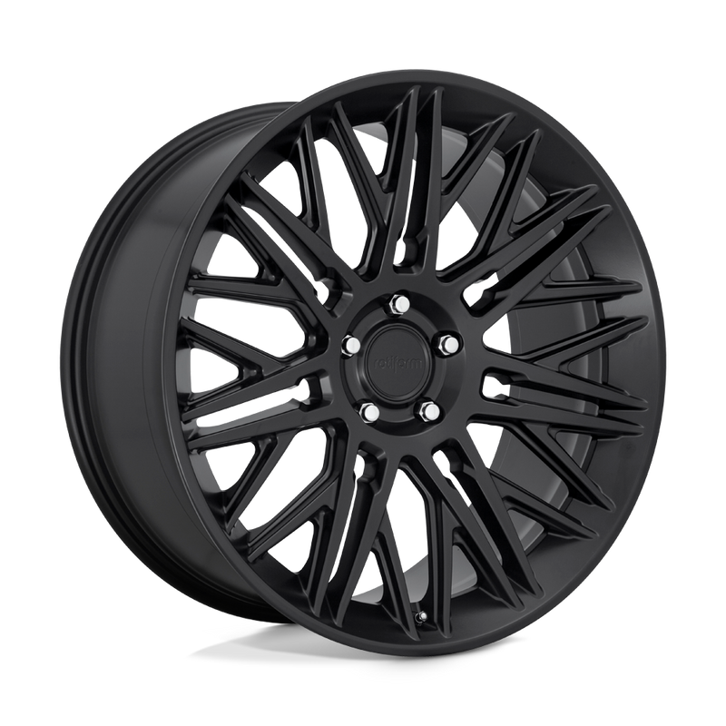 Rotiform - R164 JDR - Black - MATTE BLACK - 22" x 10", 30 Offset, 6x135 (Bolt Pattern), 87.1mm HUB