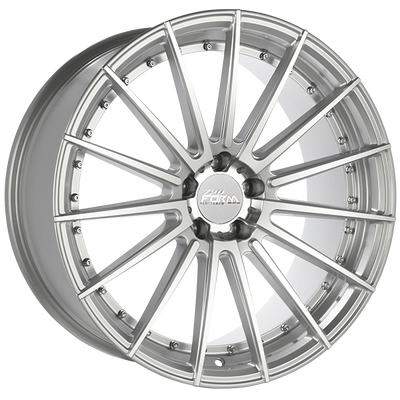 720 Form - RF3-V - Silver - Silver - Machined Face - 20" x 10.5", 35 Offset, 5x112 (Bolt Pattern), 66.6mm HUB