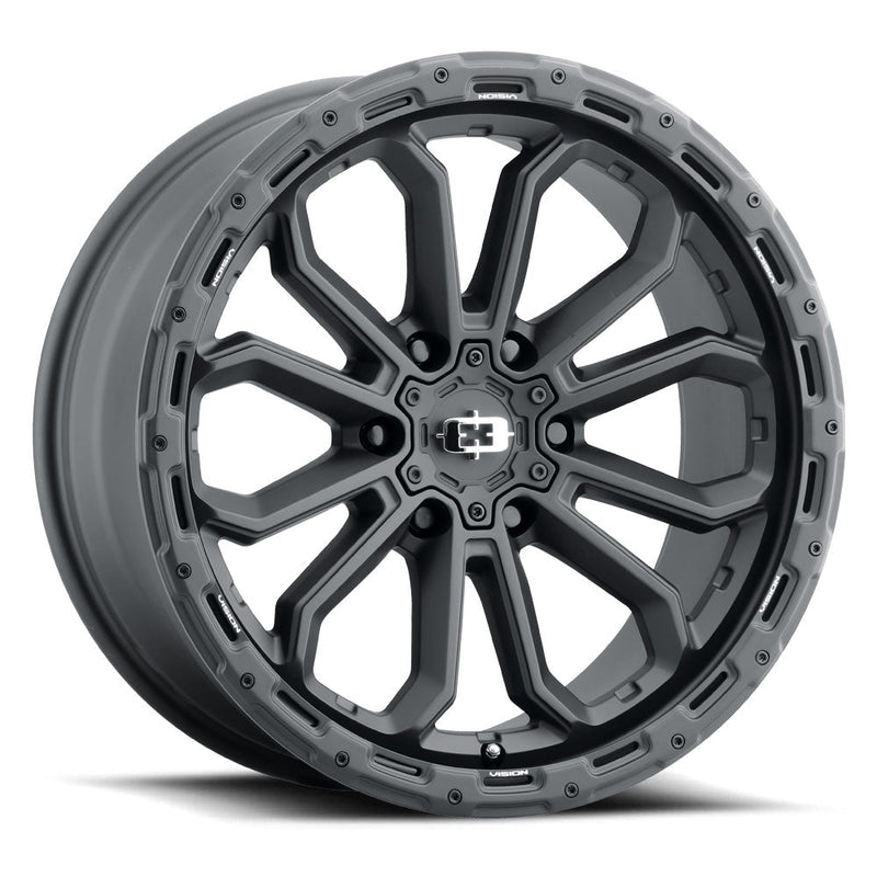 Vision Wheel Off-Road - 405 KORUPT - Black - Satin Black - 18" x 9", 12 Offset, 6x139.7 (Bolt Pattern), 106.2mm HUB