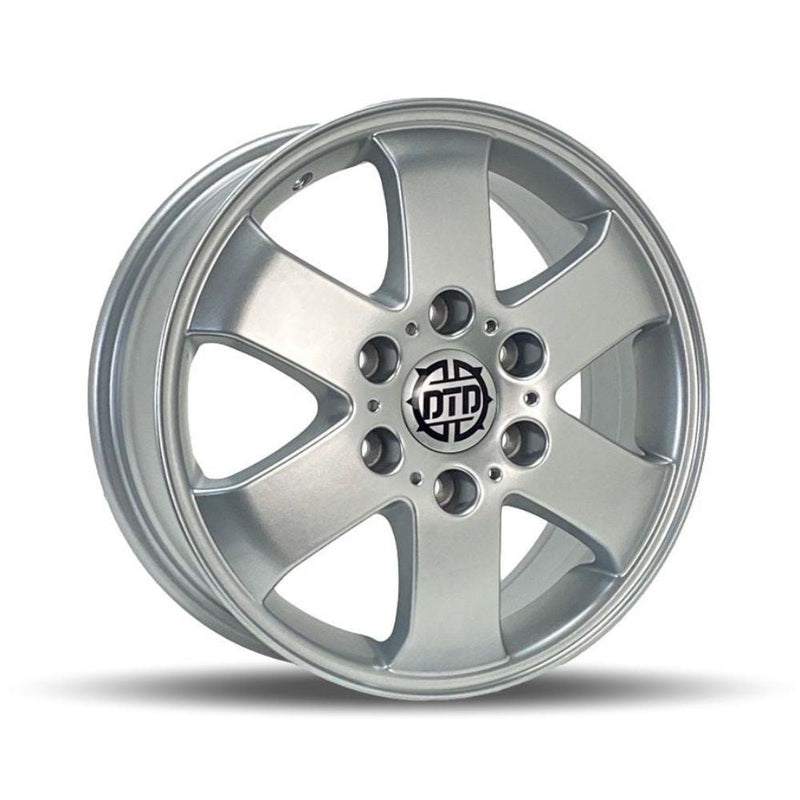 DTD - OEM+ - Silver - Silver - 16" x 6.5", 54 Offset, 6x130 (Bolt Pattern), 84.1mm HUB
