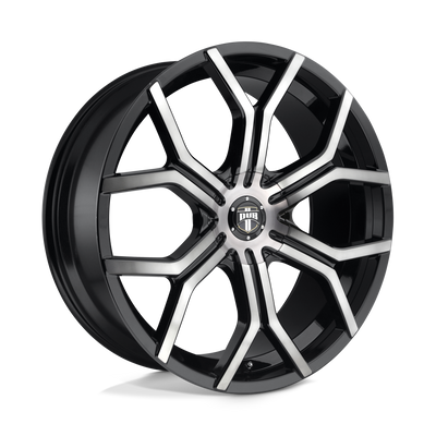 DUB - S209 ROYALTY - Black - GLOSS MACHINED DOUBLE DARK TINT - 24" x 9.5", 30 Offset, 6x135/139.7 (Bolt Pattern), 87.1mm HUB