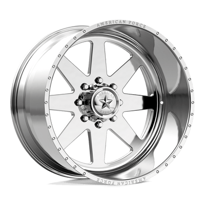 American Force - AFW 11 INDEPENDENCE SS - Polished - POLISHED - 22" x 10", -25 Offset, 8x165.1 (Bolt Pattern), 122.4mm HUB