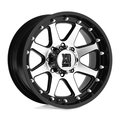 XD Series - XD798 ADDICT - Black - MATTE BLACK MACHINED - 18" x 9", 18 Offset, 8x180 (Bolt Pattern), 124.2mm HUB