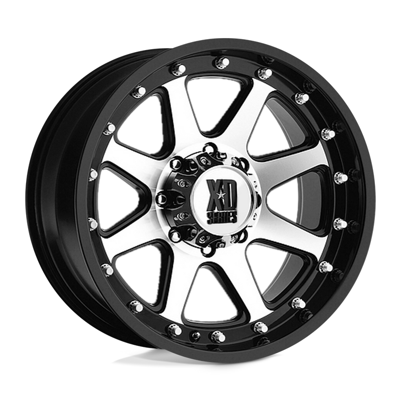 XD Series - XD798 ADDICT - Black - MATTE BLACK MACHINED - 18" x 9", 18 Offset, 8x180 (Bolt Pattern), 124.2mm HUB