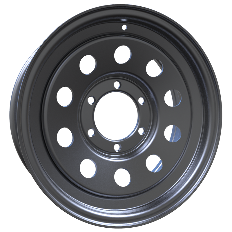 Envy Wheels - TRAILER STEEL MODULAR - Silver - SILVER - 16" x 6", 0 Offset, 6x139.7 (Bolt Pattern), 108mm HUB