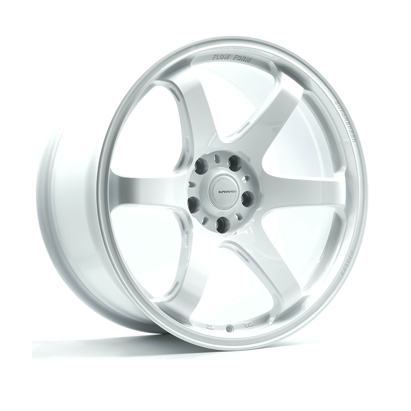 Superspeed - RF06RR - White - Speed White - Full Paint - 19" x 9.5", 33 Offset, 5x114.3 (Bolt Pattern), 73mm HUB