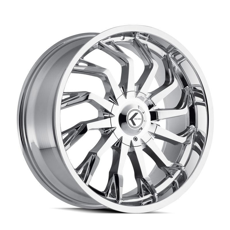 Kraze Wheels - SCRILLA - Chrome - CHROME - 22" x 9.5", 30 Offset, 6x135/139.7 (Bolt Pattern), 100.3mm HUB