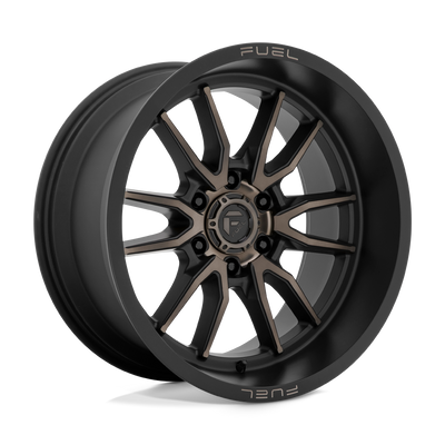 Fuel - D762 CLASH - Black - Matte Black Double Dark Tint - 20" x 9", 1 Offset, 8x170 (Bolt Pattern), 125.1mm HUB