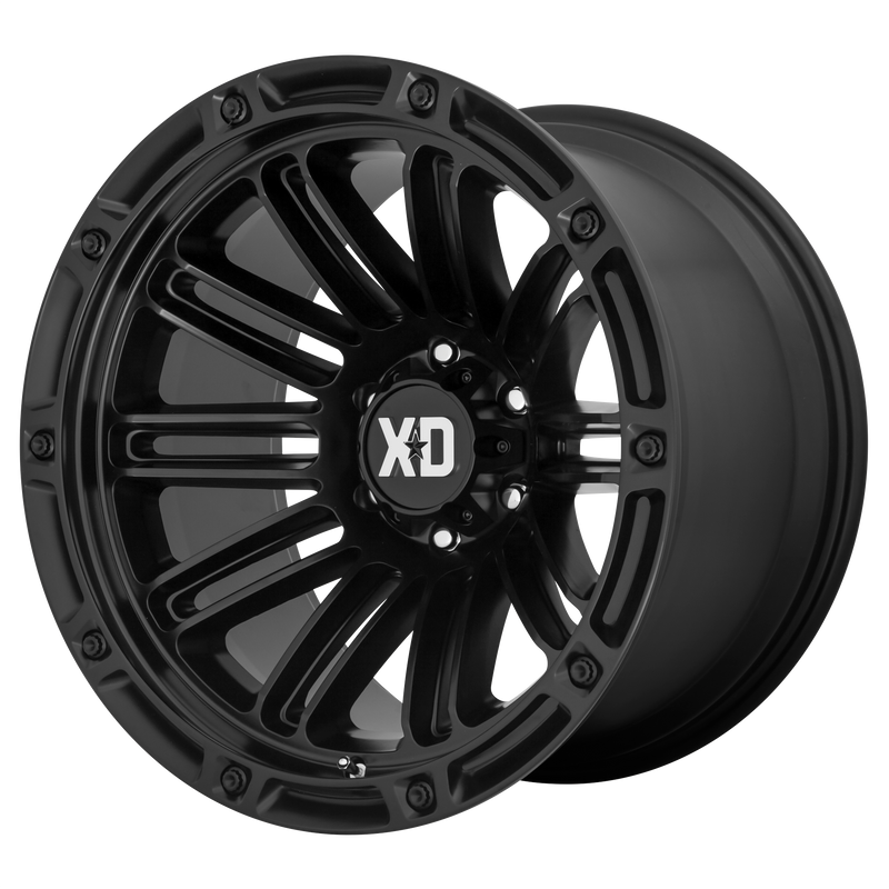 XD Series - XD846 DOUBLE DEUCE - Black - SATIN BLACK - 20" x 9", 0 Offset, 8x165.1 (Bolt Pattern), 125.1mm HUB