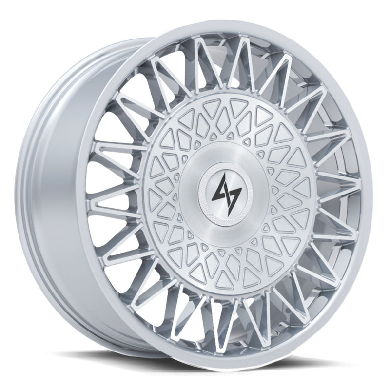 Sentali - Crown - Silver - Brushed Silver - 22" x 9", 25 Offset, 5x112/115 (Bolt pattern), 71.6mm HUB