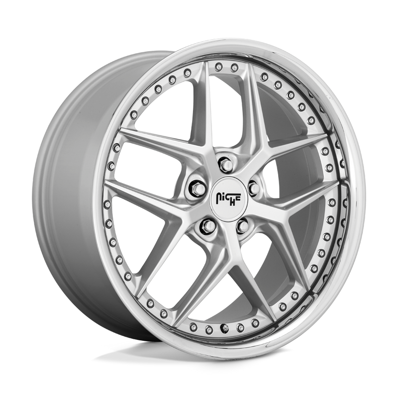 Niche - M225 VICE - Silver - MATTE SILVER - 20" x 9", 35 Offset, 5x120 (Bolt Pattern), 72.6mm HUB