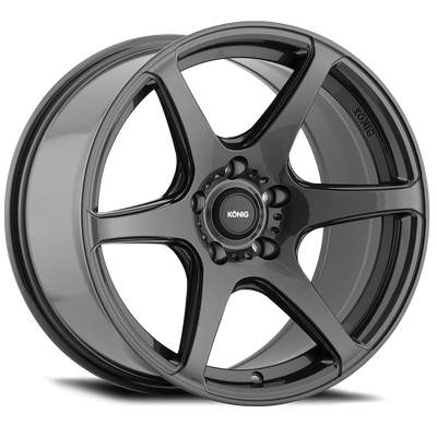 Konig - Tandem - Gunmetal - Gloss Graphite - 18" x 8", 43 Offset, 5x100 (Bolt Pattern), 73.1mm HUB