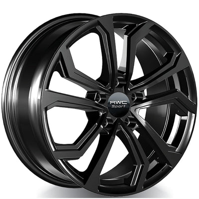 RWC - TO25 / LX25 - Black - Gloss Black - 18" x 7.5", 40 Offset, 5x114.3 (Bolt pattern), 60.10mm HUB