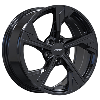 ART - Replica 245 - Black - Gloss Black - 17" x 7.5", 35 Offset, 5x112 (Bolt Pattern), 66.5mm HUB